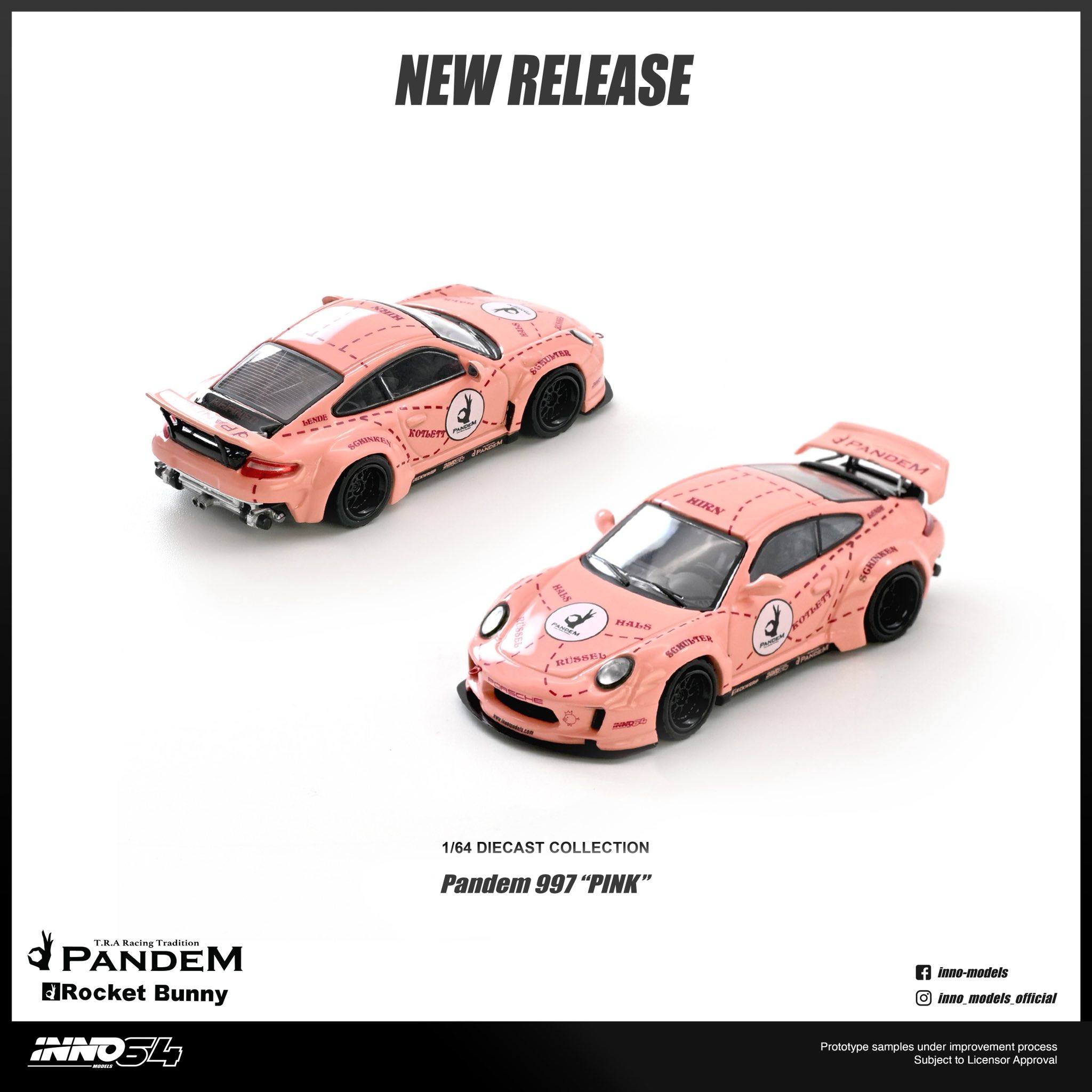 [PRE ORDER] Inno64 1/64 PANDEM 997 "PINK PIG" IN64-997P-PP Diecast Scale Model