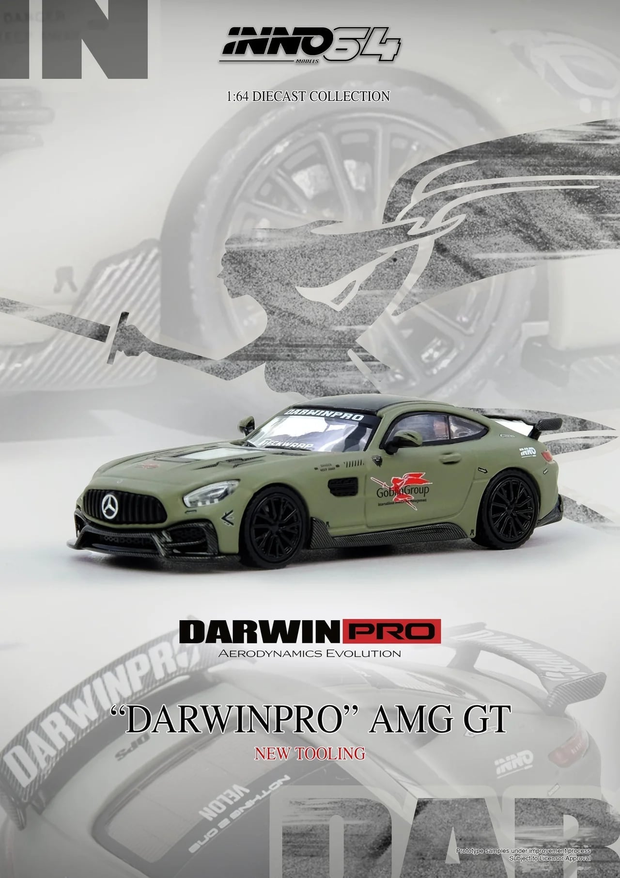 [PRE ORDER] Inno64 1/64 DARWIN PRO AMG GT IN64-AMGGT-DP01 Diecast Scale Model