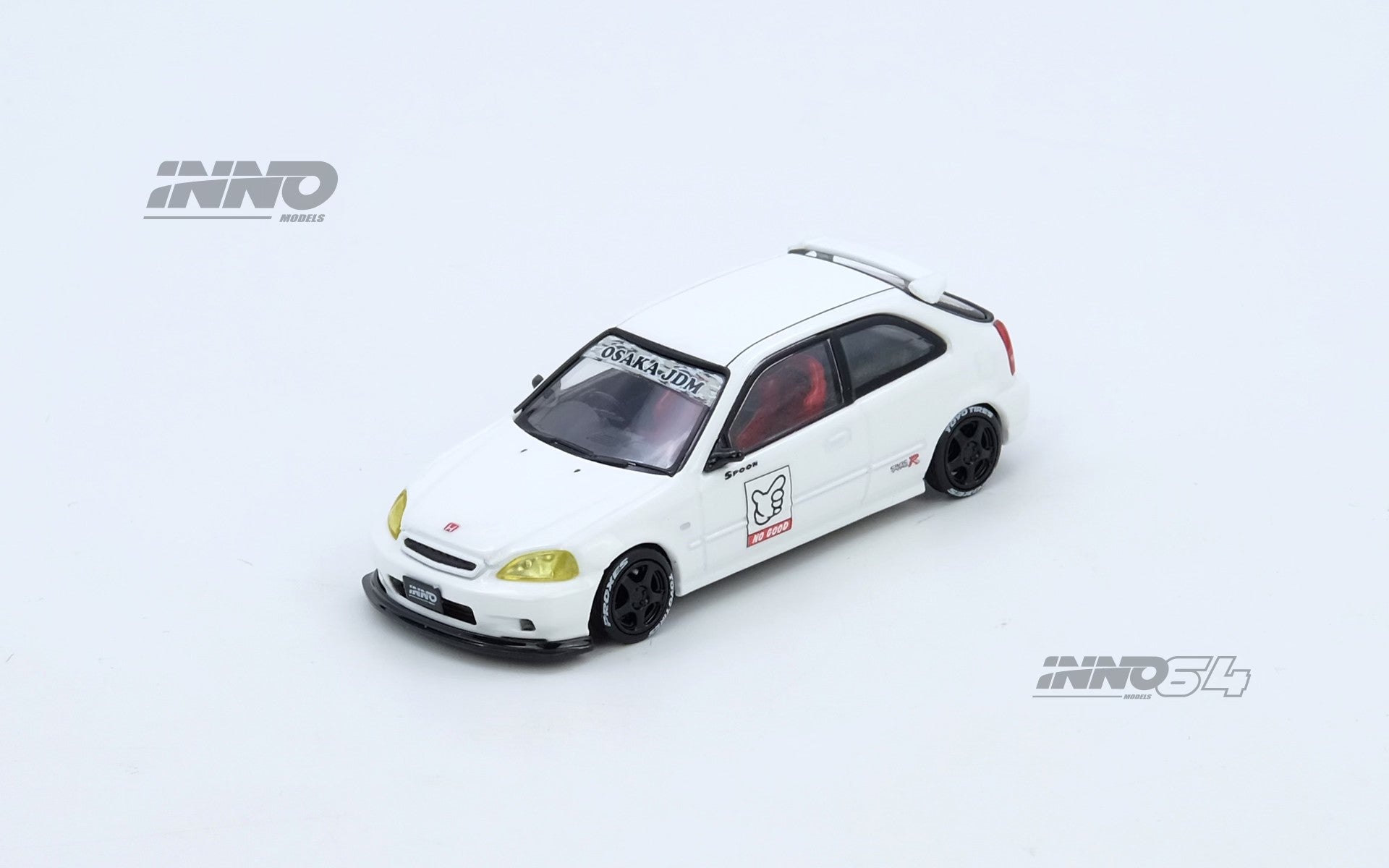 INNO64 1/64 Honda Civic Type R (EK9) White Thailand Diecast Expo 2025 IN64-EK9-TDE25 Diecast Car Model