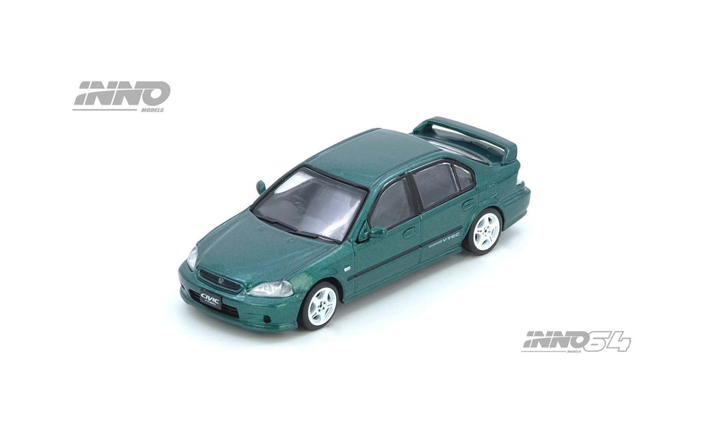 Inno64 1/64 HONDA CIVIC Ferio Si (EK) Green IN64-EKS-GREEN Diecast Scale Model