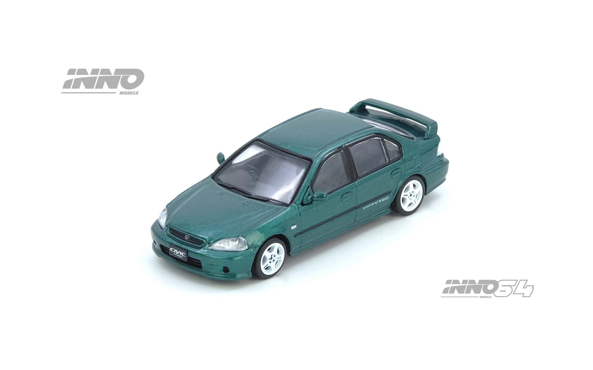 Inno64 1/64 HONDA CIVIC Ferio Si (EK) Green IN64-EKS-GREEN Diecast Scale Model