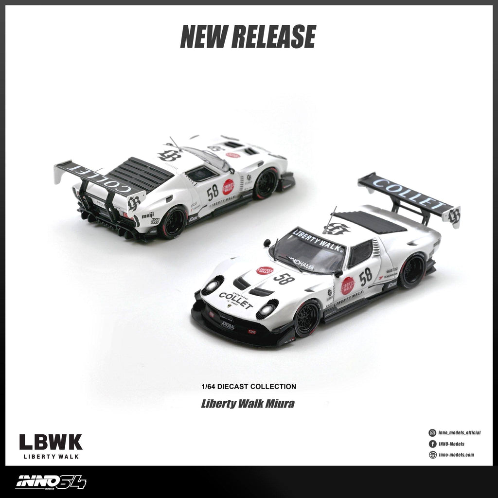 [PRE ORDER] Inno64 1/64 LB-Silhouette WORKS Miura GT IN64-LBMIURA-01 Diecast Scale Model (Chance to get a CHASE car)