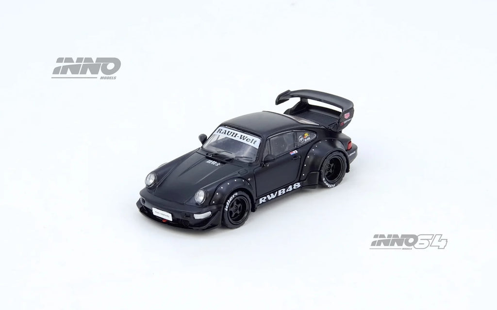 Inno64 1/64 RWB 964 Black Matte IN64-RWB964-BM Diecast Scale Model