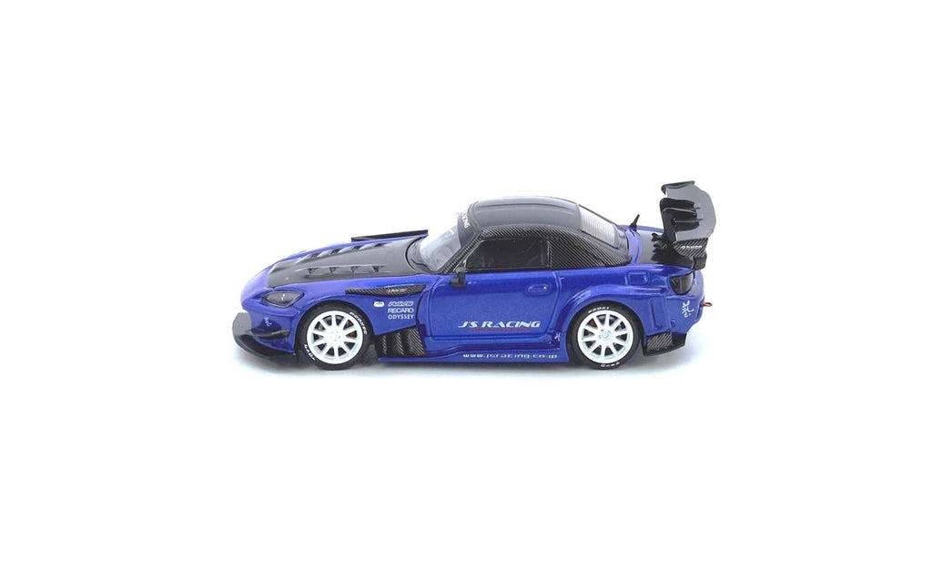 Inno64 1/64 Honda S2000 J'S RACING Blue IN64-S2000JS-BLUE Diecast Scale Model