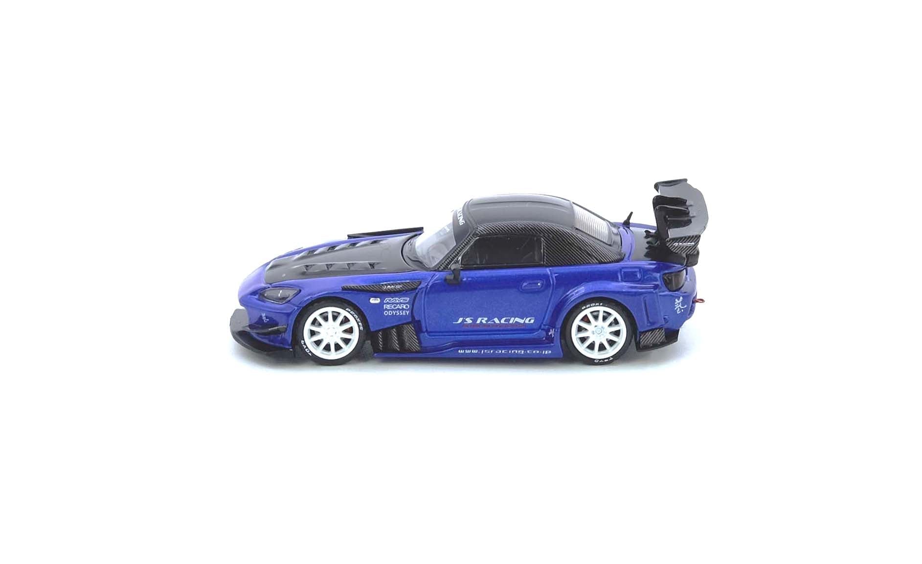 Inno64 1/64 Honda S2000 J'S RACING Blue IN64-S2000JS-BLUE Diecast Scale Model