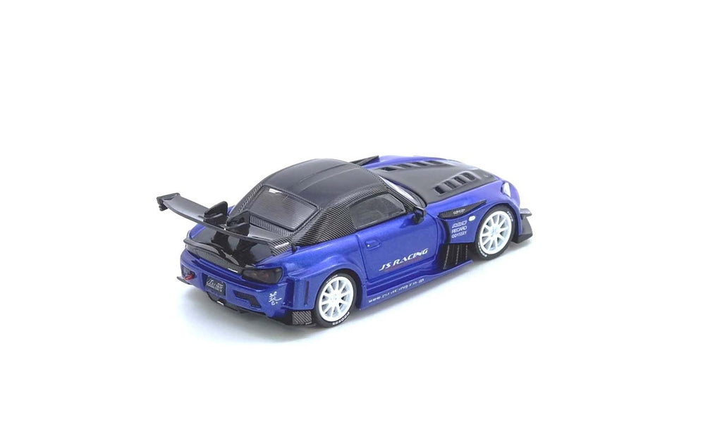 Inno64 1/64 Honda S2000 J'S RACING Blue IN64-S2000JS-BLUE Diecast Scale Model