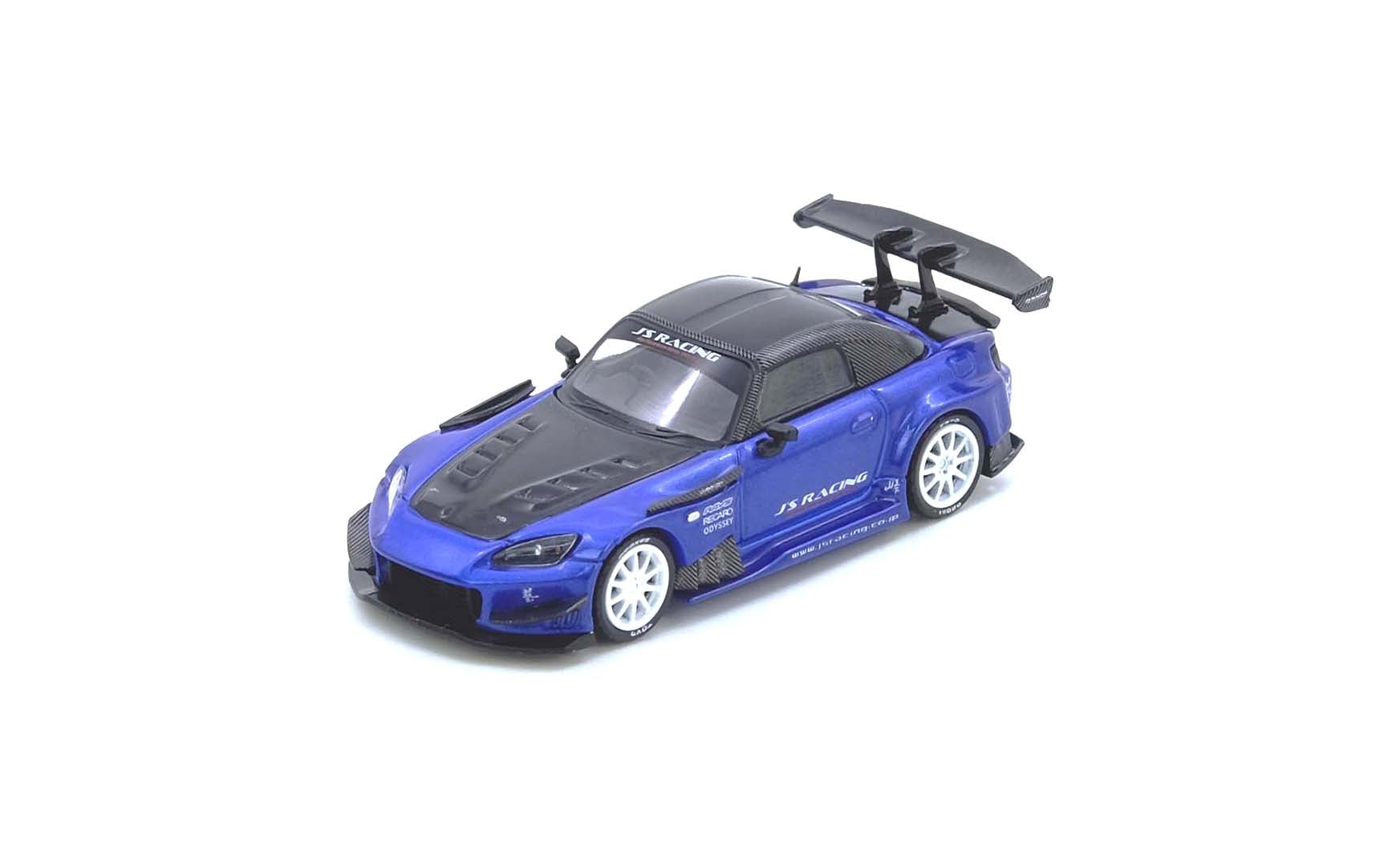 Inno64 1/64 Honda S2000 J'S RACING Blue IN64-S2000JS-BLUE Diecast Scale Model