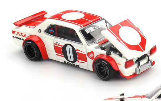 Kaido House x Mini GT 1/64 Nissan Skyline 2000 GT-R (KPGC10) Kaido Works V2 KHMG211 Diecast Scale Model