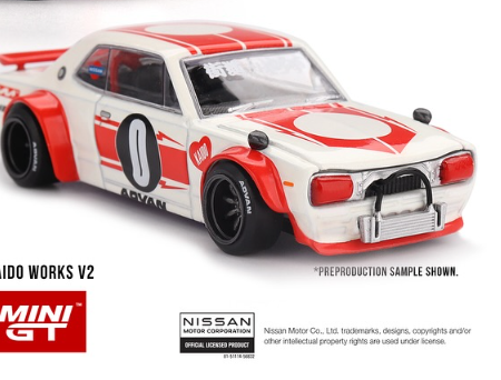 Kaido House x Mini GT 1/64 Nissan Skyline 2000 GT-R (KPGC10) Kaido Works V2 KHMG211 Diecast Scale Model