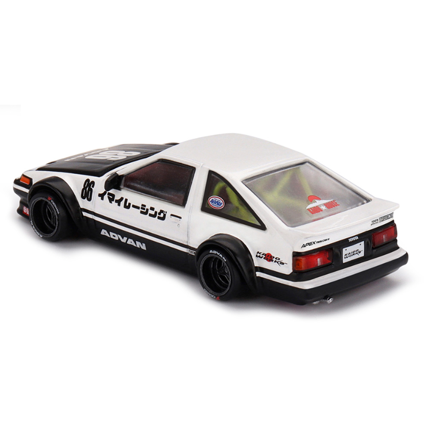 Kaido House x Mini GT 1/64 Toyota AE86 Sprinter Trueno Kaido Street V1 KHMG180 Diecast Scale Model