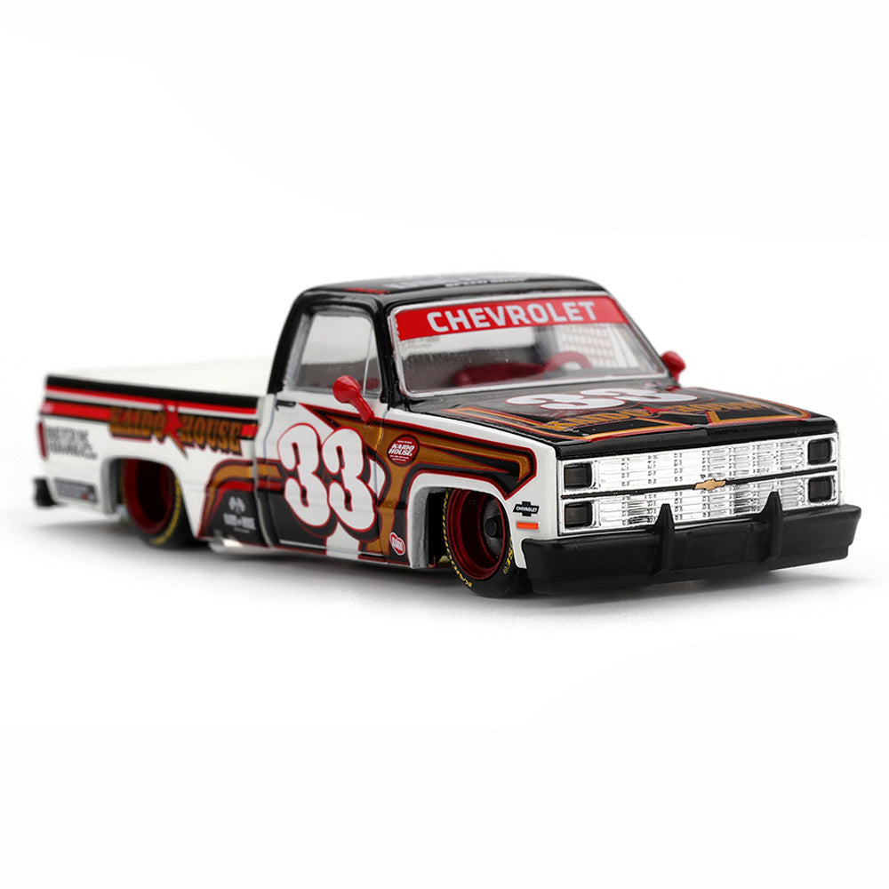 Mini GT 1/64 Chevrolet Silverado KAIDO Intimidator V1 KHMG212 Diecast Scale Model Car