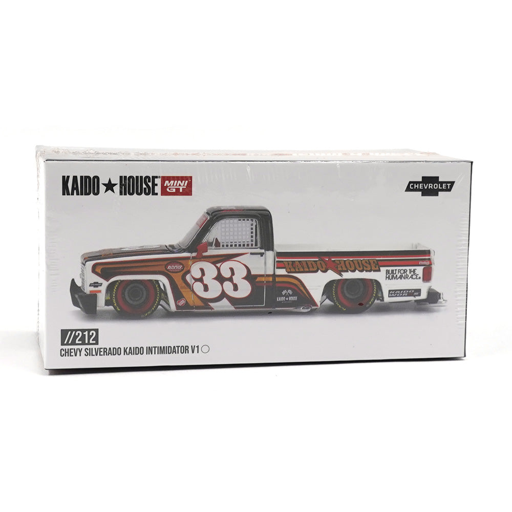 Mini GT 1/64 Chevrolet Silverado KAIDO Intimidator V1 KHMG212 Diecast Scale Model Car