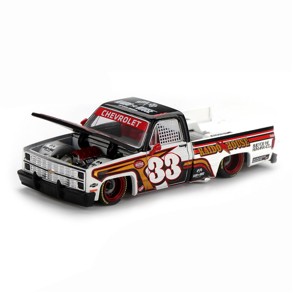 Mini GT 1/64 Chevrolet Silverado KAIDO Intimidator V1 KHMG212 Diecast Scale Model Car