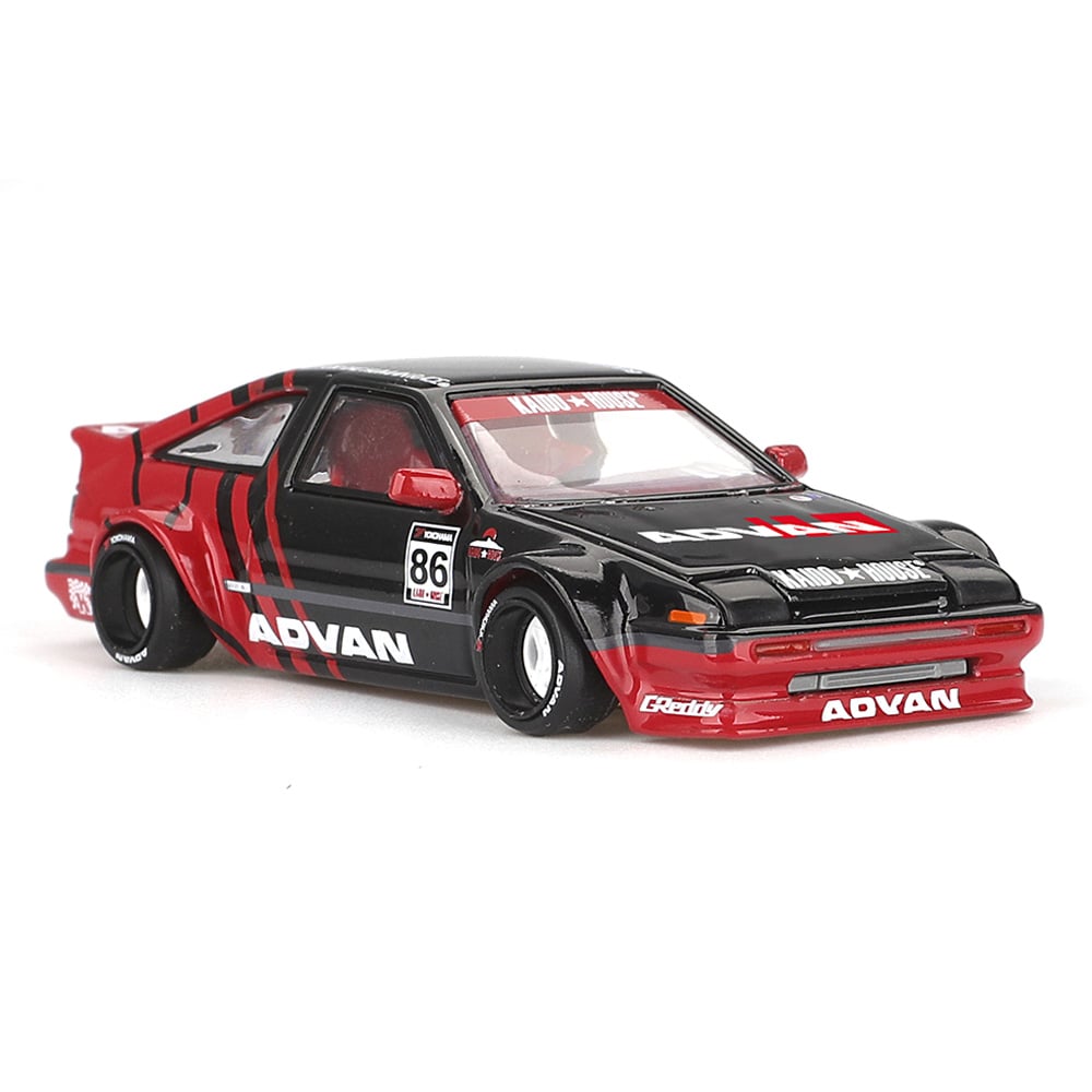 Kaido House x Mini GT 1/64 Toyota AE86 Sprinter Trueno Kaido ADVAN KHMG214 Diecast Scale Model