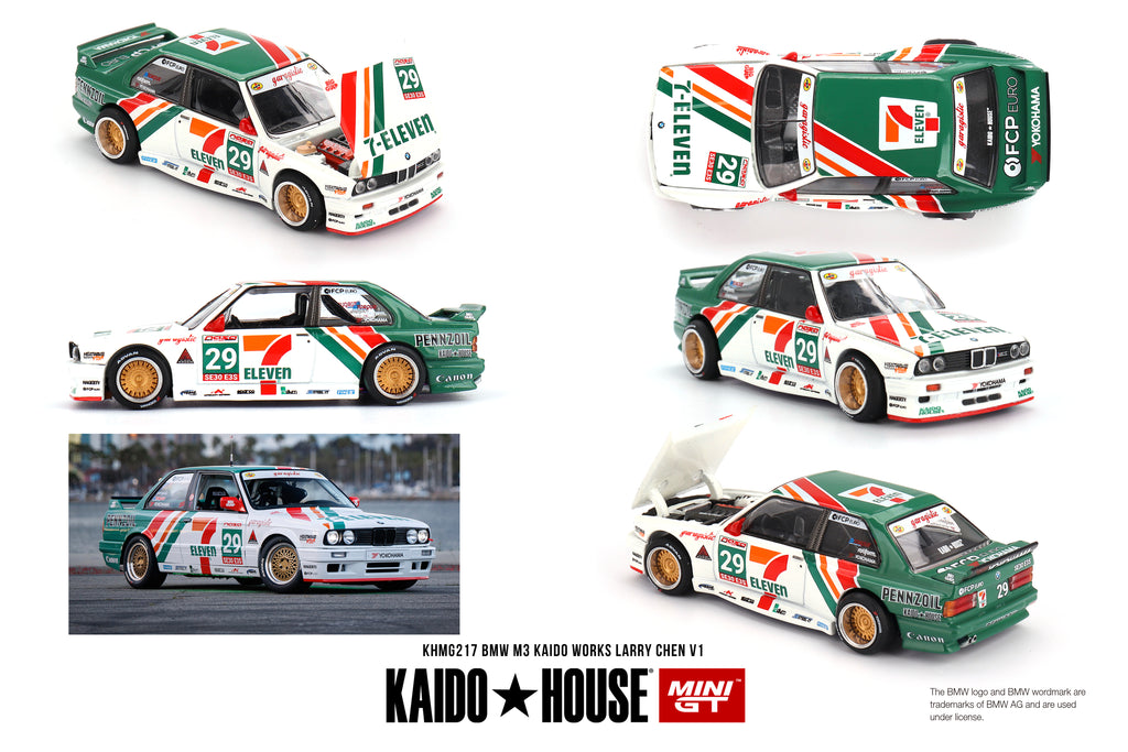 Mini GT 1/64 BMW M3 KAIDO WORKS LARRY CHEN V1 KHMG217 Diecast Scale Model