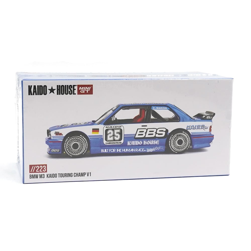 Kaido House x Mini GT 1/64 BMW M3 Kaido Touring Champ V1 KHMG223 Diecast Scale Model