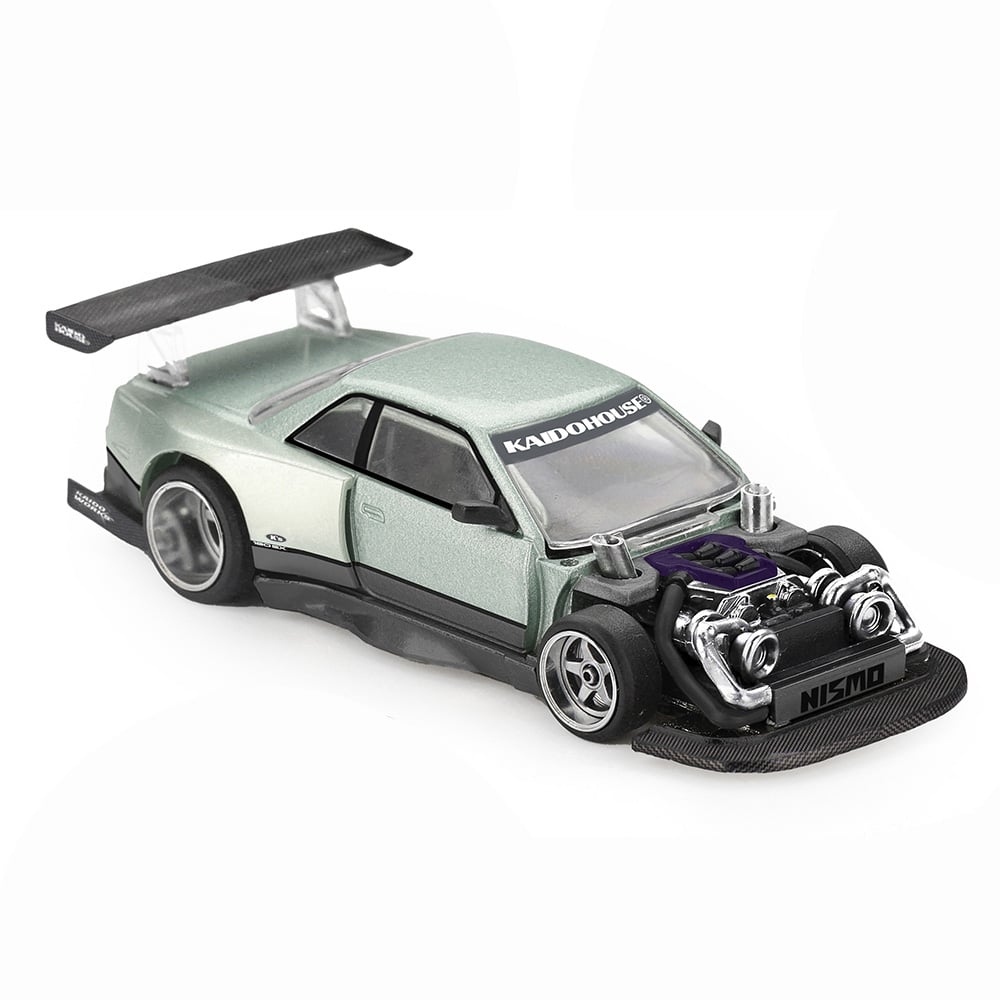 Kaido House x Mini GT 1/64 Nissan Silvia S13-R KAIDO WORKS V1 KHMG232 Diecast Scale Model