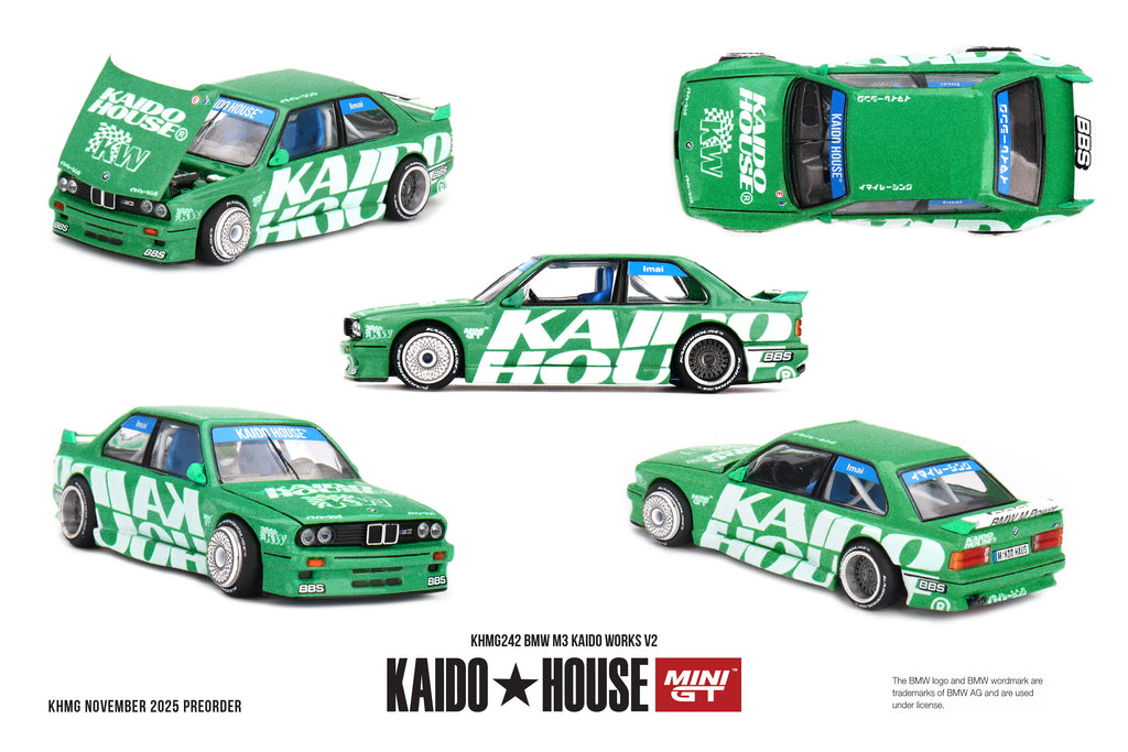 Kaido House x Mini GT 1/64 BMW M3 Kaido Works V2 KHMG242 Diecast Scale Model