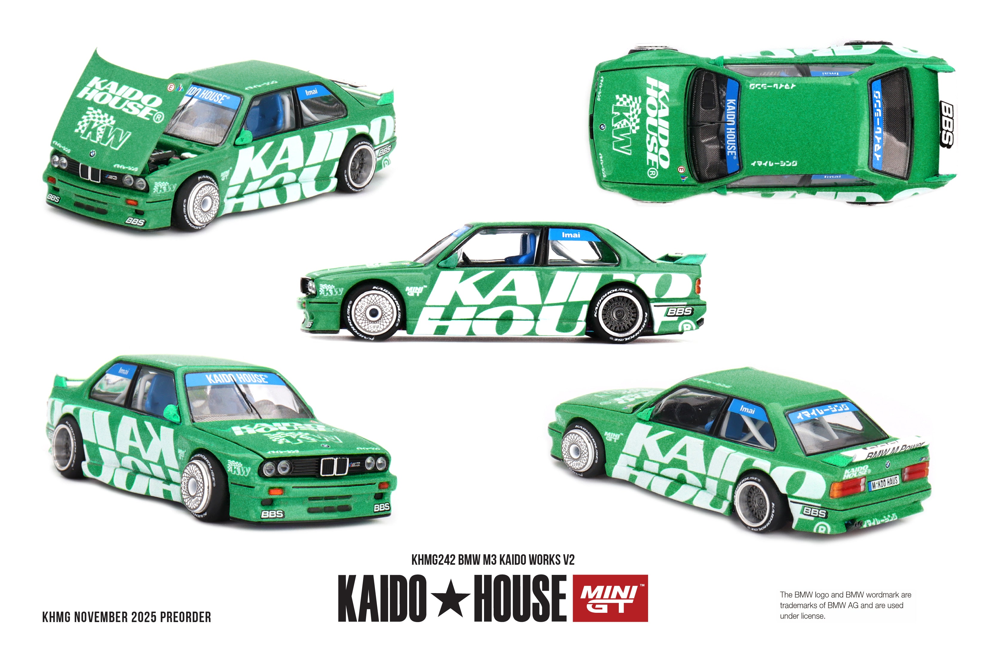 Kaido House x Mini GT 1/64 BMW M3 Kaido Works V2 KHMG242 Diecast Scale Model
