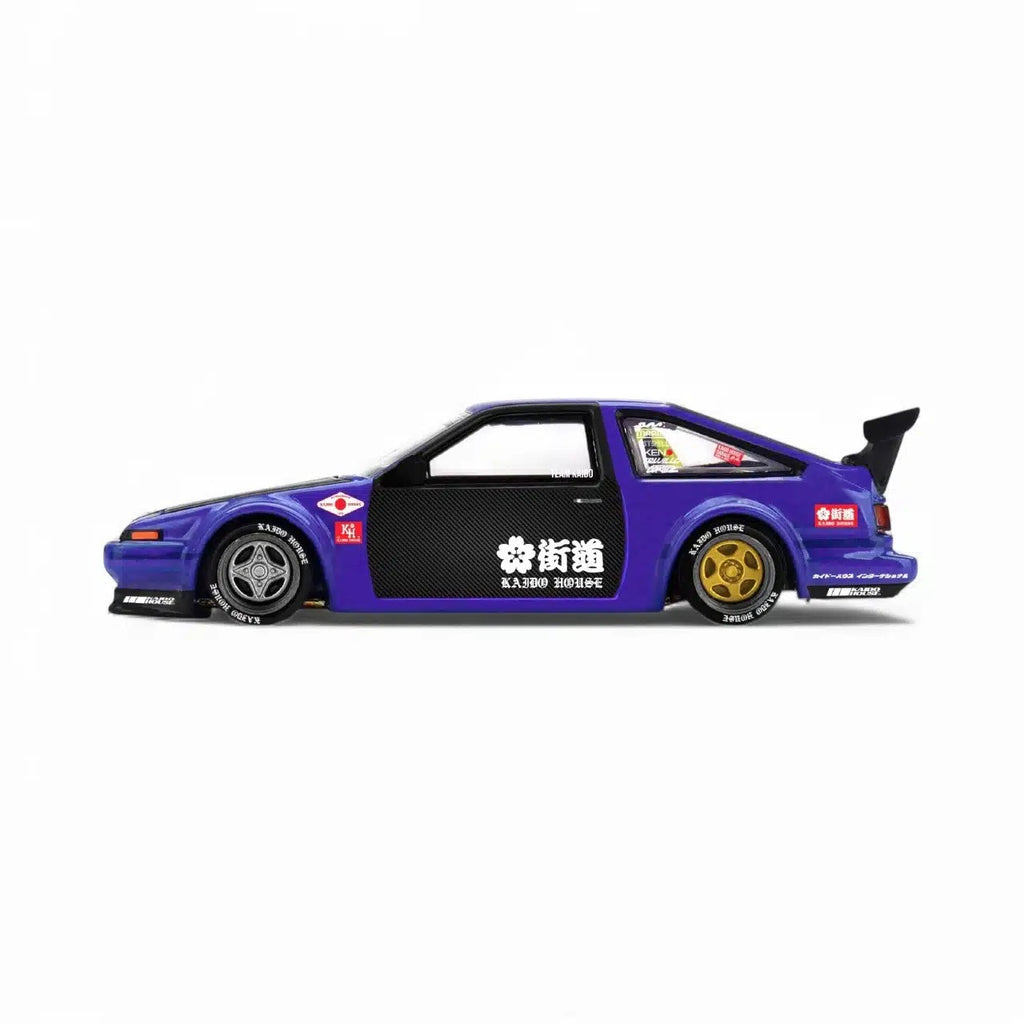 Kaido House x Mini GT 1/64 Toyota AE86 Sprinter Trueno TOUGE V1 KHMG254 Diecast Scale Model
