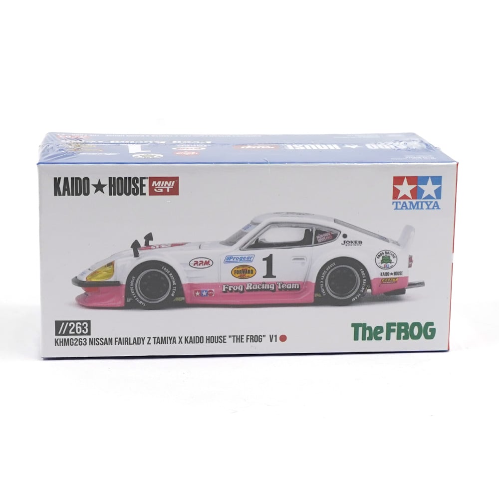Kaido House x Mini GT Nissan Fairlady Z TAMIYA x KAIDO HOUSE The FROG V1 KHMG263 Diecast Scale Model