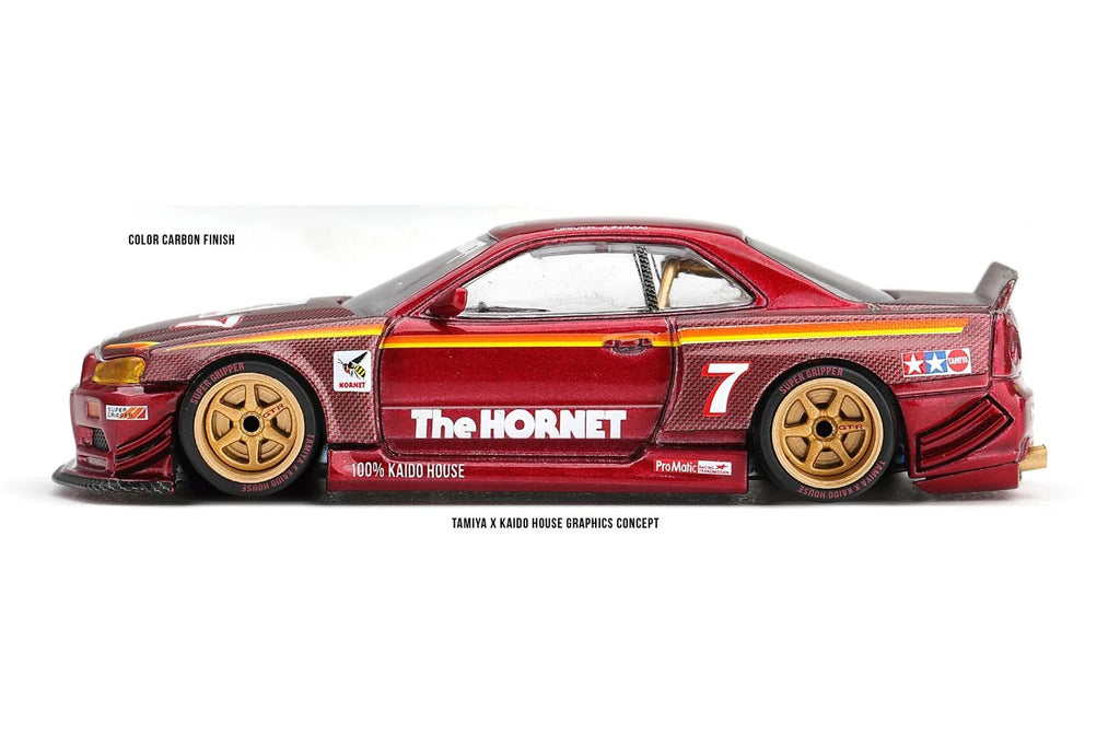 [PRE ORDER] Kaido House x Mini GT 1/64 Nissan Skyline GT-R (R34) TAMIYA x KAIDO HOUSE "The Hornet" V2 KHMG315 Diecast Scale Model