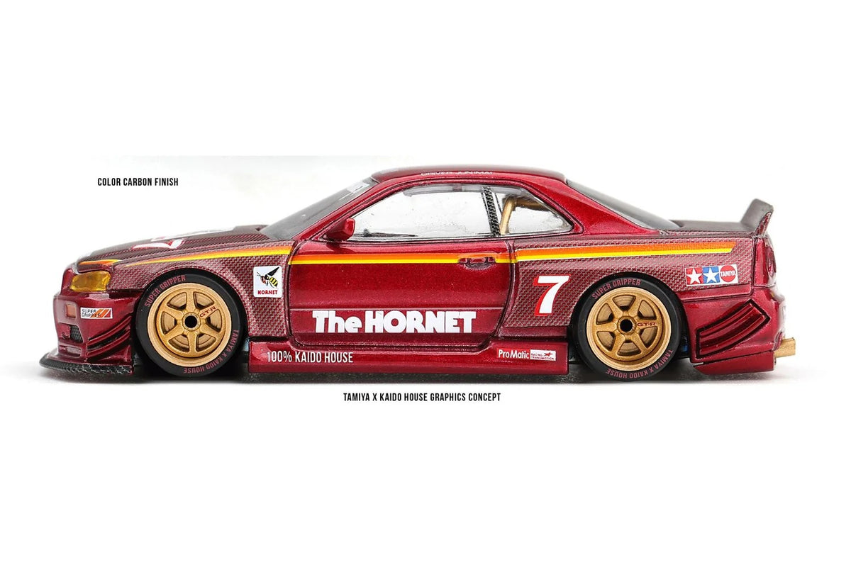 [PRE ORDER] Kaido House x Mini GT 1/64 Nissan Skyline GT-R (R34) TAMIYA x KAIDO HOUSE "The Hornet" V2 KHMG315 Diecast Scale Model