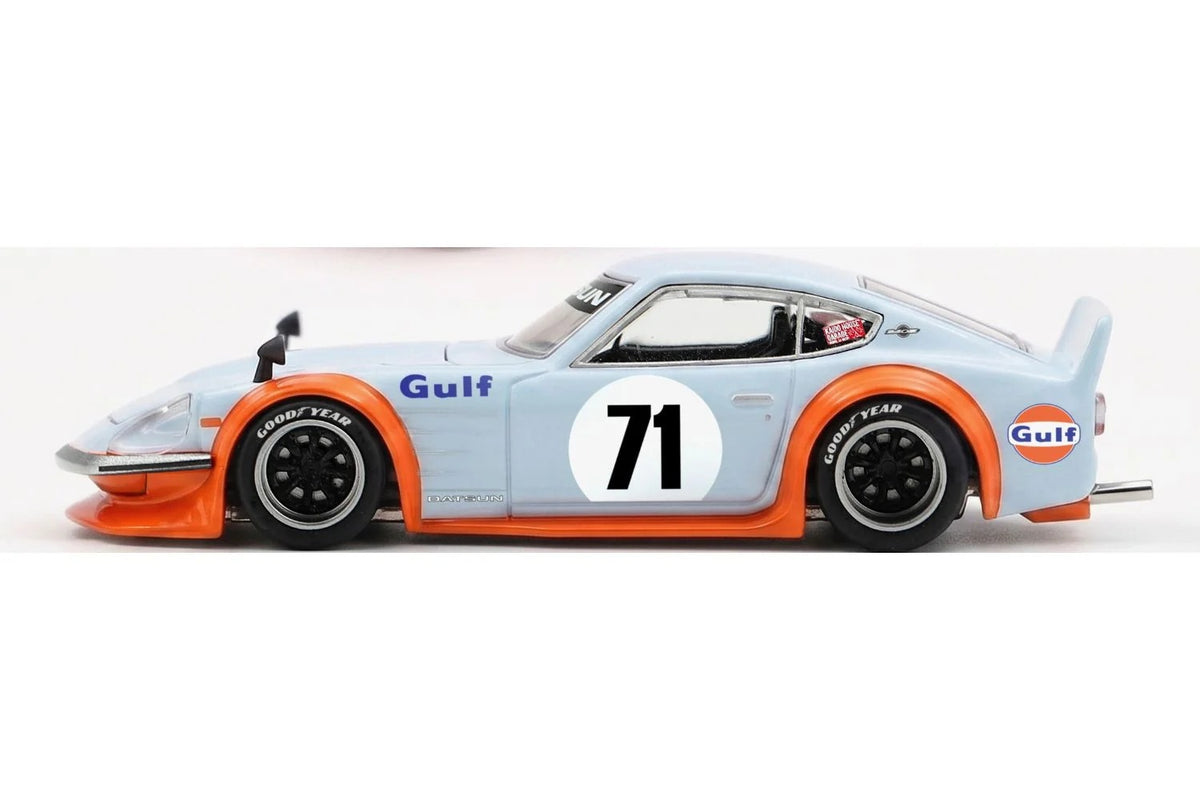 [PRE ORDER] Kaido House x Mini GT 1/64 Nissan Fairlady Z Kaido GT GULF V1 KHMG317 Diecast Scale Model