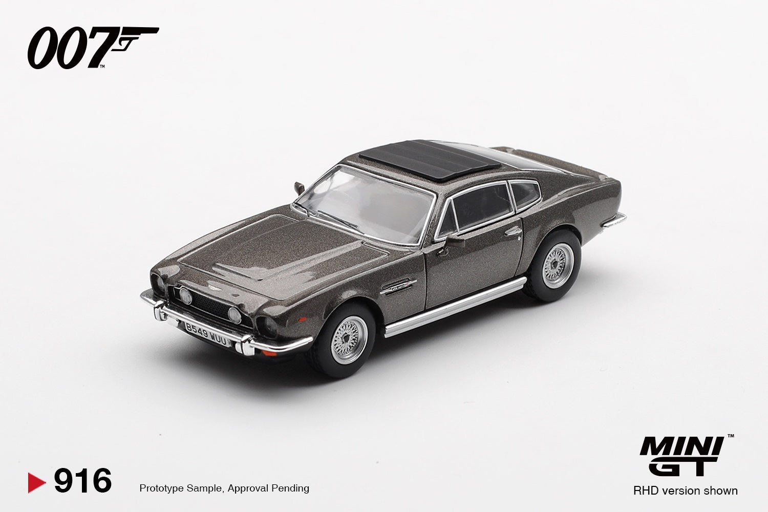 [PRE ORDER] Mini GT 1/64 Aston Martin V8 Vantage "The Living Daylights" Weapons Off Blister MGT00916-007E Diecast Scale Model