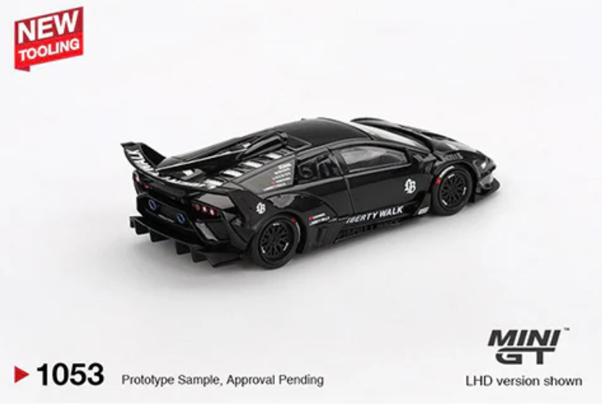 Mini GT 1/64 Lamborghini LB-Silhouette WORKS MURCIELAGO GT EVO Black MGT01053-L Diecast Scale Model