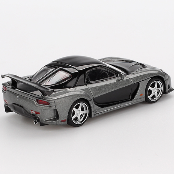 MiniGT 1/64 Mazda RX-7 VeilSide Fortune Grey MGT01057-L Diecast Scale Model