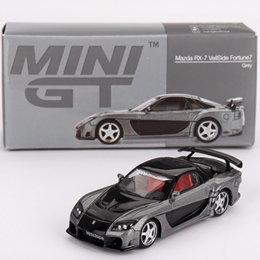 MiniGT 1/64 Mazda RX-7 VeilSide Fortune Grey MGT01057-L Diecast Scale Model