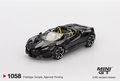 Mini GT 1/64 Bugatti W16 Mistral Black MGT01058-L Diecast Scale Model