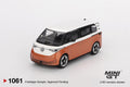 Mini GT 1/64 Volkswagen ID.Buzz Candy White / Energetic Orange MGT01061-L Diecast Scale Model