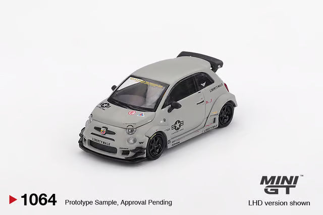 Mini GT 1/64 Abarth 595 LB-WORKS x Abas Works Fighters MGT01064-L Diecast Scale Model