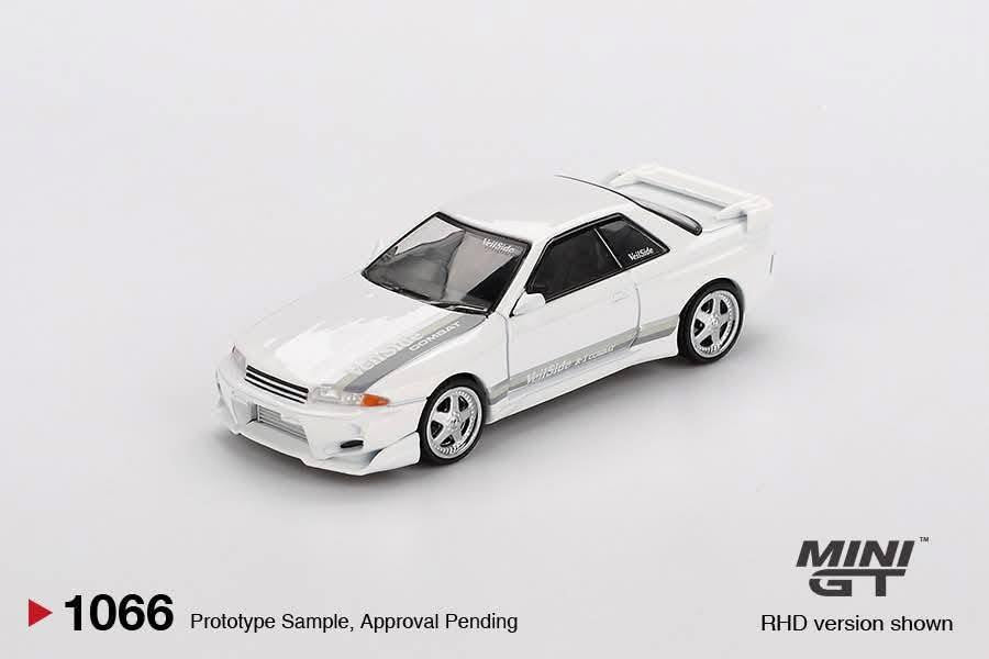 MiniGT Nissan Skyline GT-R (R32) VeilSide Combat C-I White MGT01066-R Diecast Scale Model