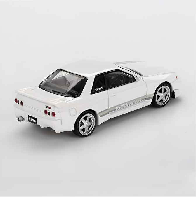 MiniGT Nissan Skyline GT-R (R32) VeilSide Combat C-I White MGT01066-R Diecast Scale Model