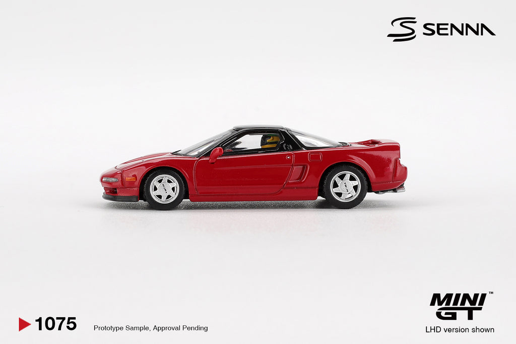 Mini GT 1/64 Honda NS-X Prototype Midship Sports 1989 Ayrton Senna w/ Figure MGT01075-L Diecast Scale Model