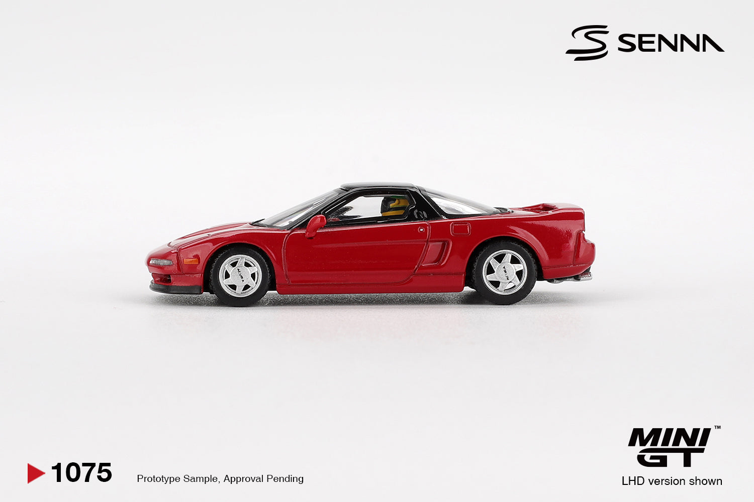 Mini GT 1/64 Honda NS-X Prototype Midship Sports 1989 Ayrton Senna w/ Figure MGT01075-L Diecast Scale Model