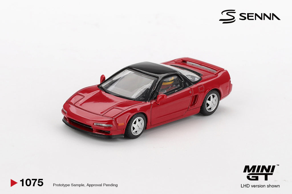 Mini GT 1/64 Honda NS-X Prototype Midship Sports 1989 Ayrton Senna w/ Figure MGT01075-L Diecast Scale Model