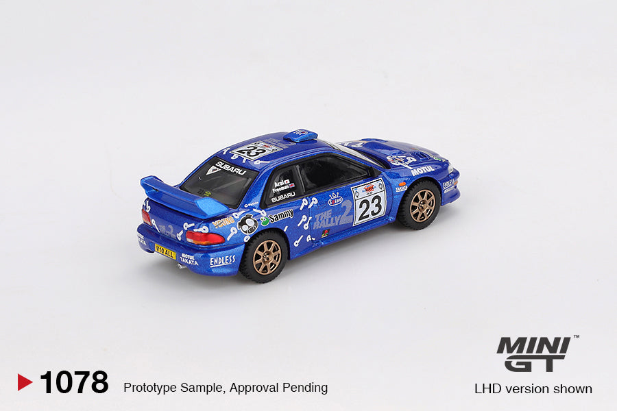 Mini GT 1/64 Subaru Impreza WRC99 #23 2000 Acropolis Rally MGT01078-L Diecast Scale Model