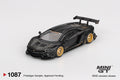Mini GT 1/64 LB★WORKS Lamborghini Aventador Limited Edition Matte Black MGT01087-L Diecast Scale Model
