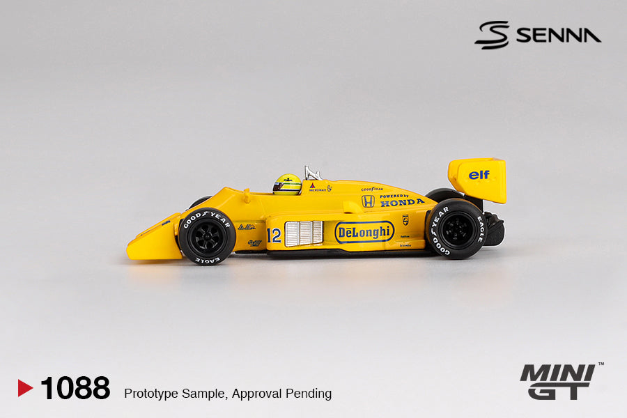 Mini GT 1/64 Lotus 99T #12 Ayrton Senna 1987 Monaco Grand Prix Winner MGT01088-L Diecast Scale Model