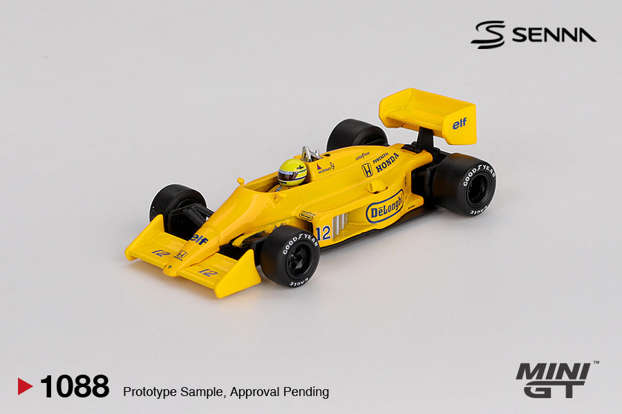 Mini GT 1/64 Lotus 99T #12 Ayrton Senna 1987 Monaco Grand Prix Winner MGT01088-L Diecast Scale Model