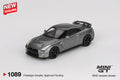 Mini GT 1/64 NISSAN GT-R 2013 Dark Metal Gray (NISMO R35 CRS Version) MGT01089-R Diecast Scale Model