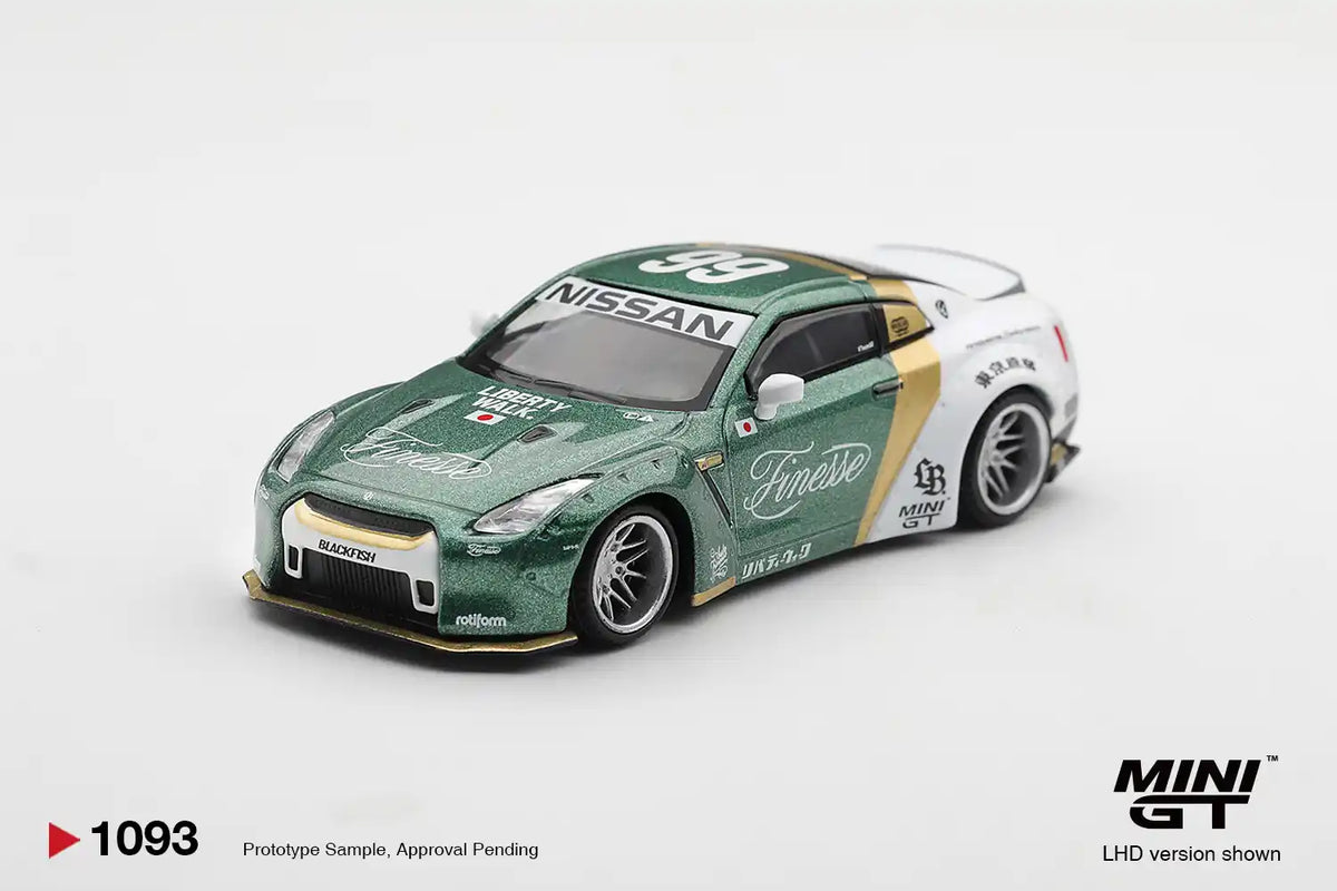 [PRE ORDER] Mini GT 1/64 Nissan GT-R (R35) LB★WORKS Type 1, Custom Ducktail Auto Finesse / Blister Packaging MGT01093-BL Diecast Scale Model