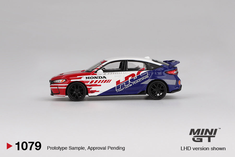 Mini GT 1/64 Honda Civic TYPE R 2024 Pace Car HRC MGT01079-L Diecast Scale Model