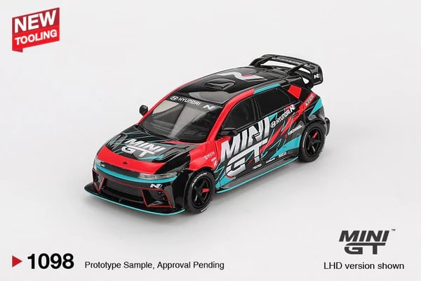 Mini GT 1/64 Hyundai Ioniq 5N MINI GT RS-01T 2025 Tokyo Auto Salon MGT01098-L Diecast Scale Model