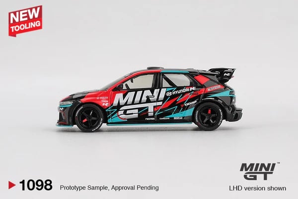 Mini GT 1/64 Hyundai Ioniq 5N MINI GT RS-01T 2025 Tokyo Auto Salon MGT01098-L Diecast Scale Model