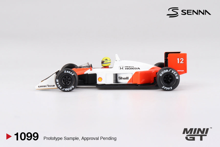 Mini GT 1/64 McLaren MP4/4 #12 Ayrton Senna 1988 Japanese Grand Prix Winner MGT01099-L Diecast Scale Model